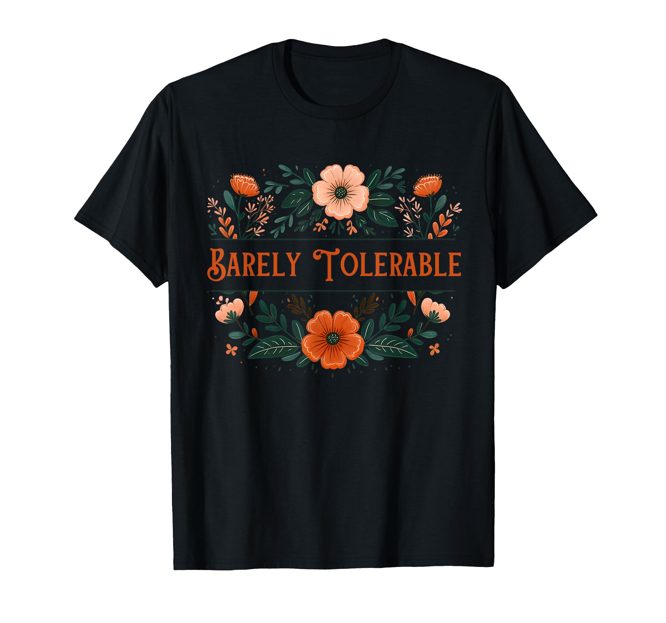 Pride And Prejudice Barely Tolerable T-Shirt - Minimalist Print Unisex - T-Shirt, Sweatshirt, Hoodie