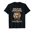 Hold Partner Im Overstimulated Funny T-Shirt - Minimalist Print for Adults - T-Shirt, Sweatshirt, Hoodie