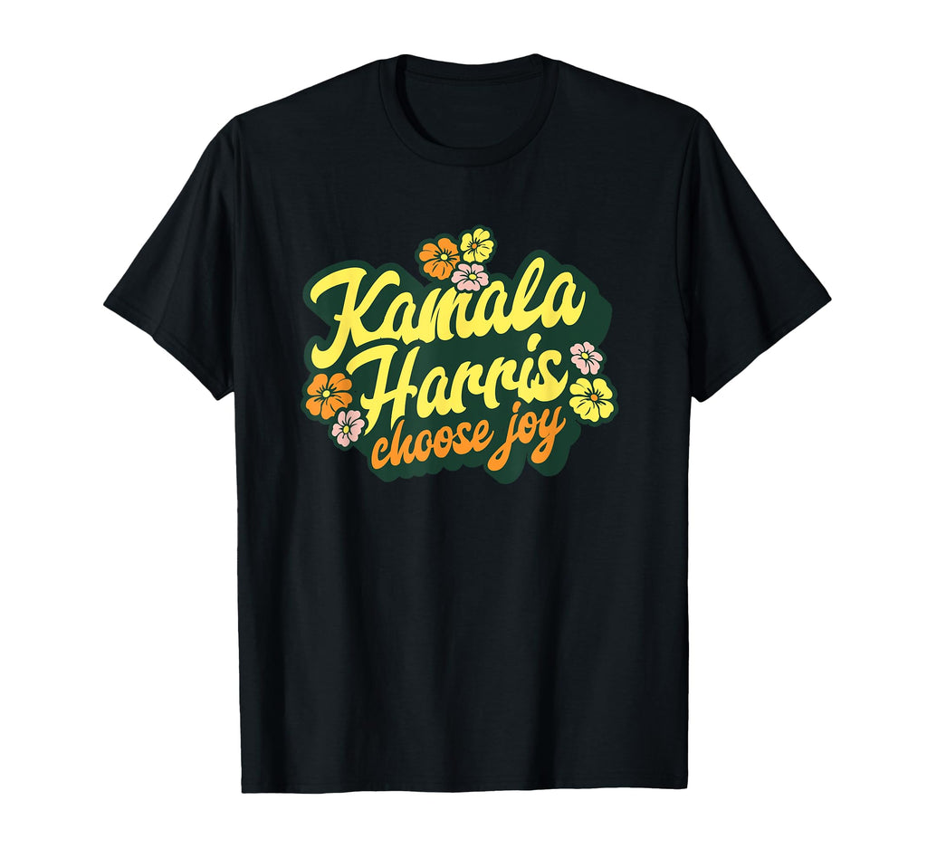 Kamala Harris Choose Joy Tim Walz T-Shirt - Novelty Apparel for Adults - T-Shirt, Sweatshirt, Hoodie