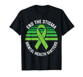 Ending Stigma Mental Health Matters Green T-Shirt - Graphic Print Unisex - T-Shirt, Sweatshirt, Hoodie