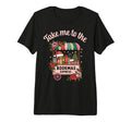 Take Me To Bookmas Express Book Lover T-Shirt - Minimalist Print Men Women - T-Shirt, Sweatshirt, Hoodie