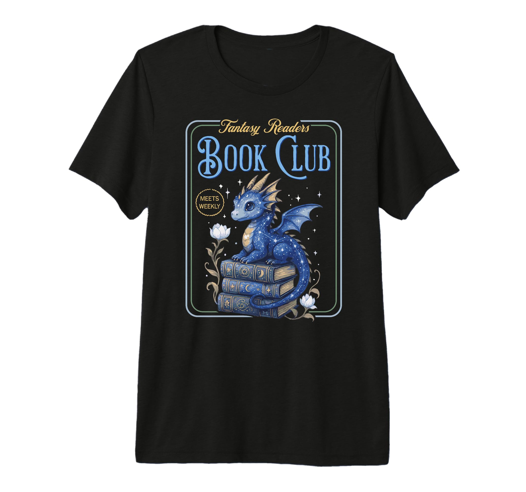 Fantasy Readers Book Club Tri Blend T-Shirt - Custom Art Print Unisex - T-Shirt, Sweatshirt, Hoodie