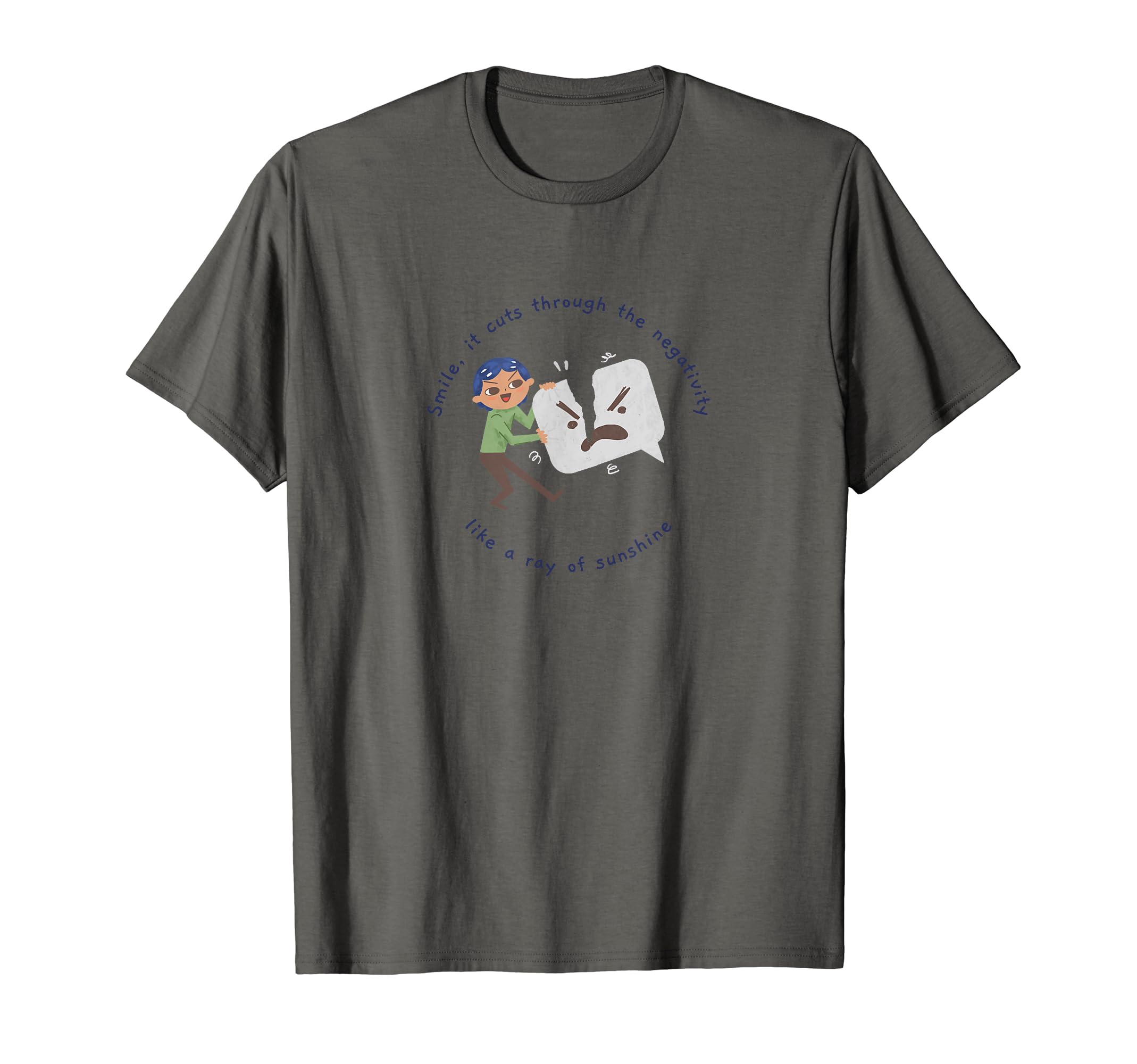 Mental Health Smile T-Shirt - Novelty Apparel Men Women - T-Shirt, Sweatshirt, Hoodie