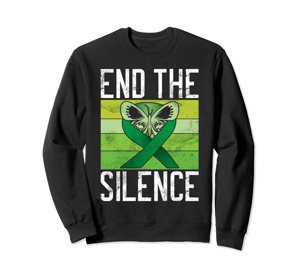 End Silence Mental Health Sweatshirt - Aesthetic Graphic Men Women - T-Shirt, Sweatshirt, Hoodie