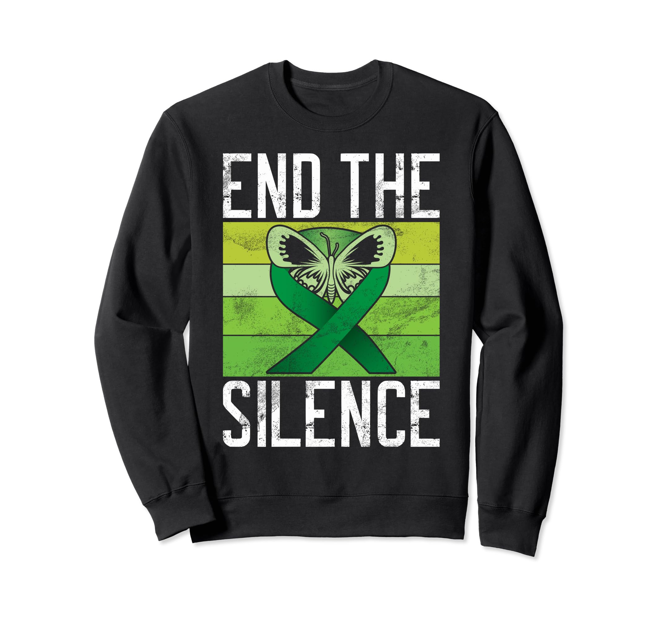 End Silence Mental Health Sweatshirt - Aesthetic Graphic Men Women - T-Shirt, Sweatshirt, Hoodie