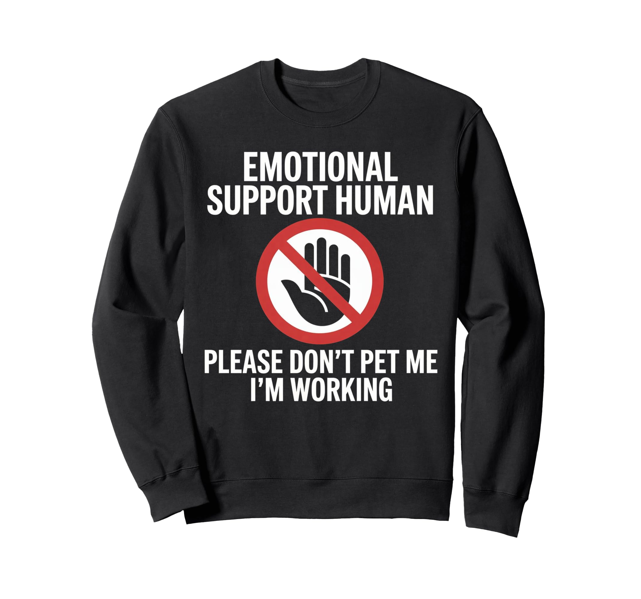 Please Dont Pet Me Im Working Sweatshirt - Aesthetic Graphic Unisex - T-Shirt, Sweatshirt, Hoodie