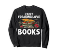 Funny Bookworm Art Book Reading Lover Sweatshirt - Graphic Print Men Women - T-Shirt, Sweatshirt, Hoodie