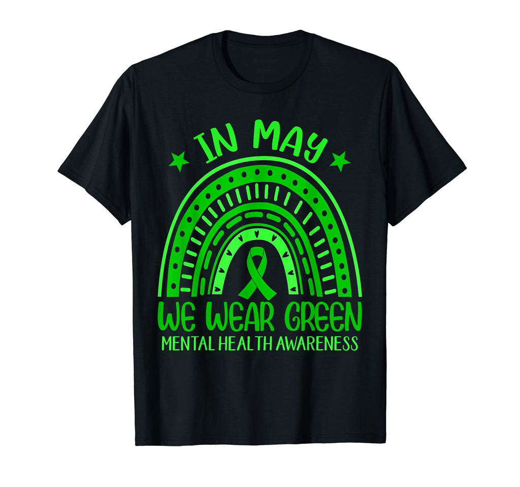 May We Wear Green Rainbow Ribbon T-Shirt - Unique Graphic for Adults - T-Shirt, Sweatshirt, Hoodie