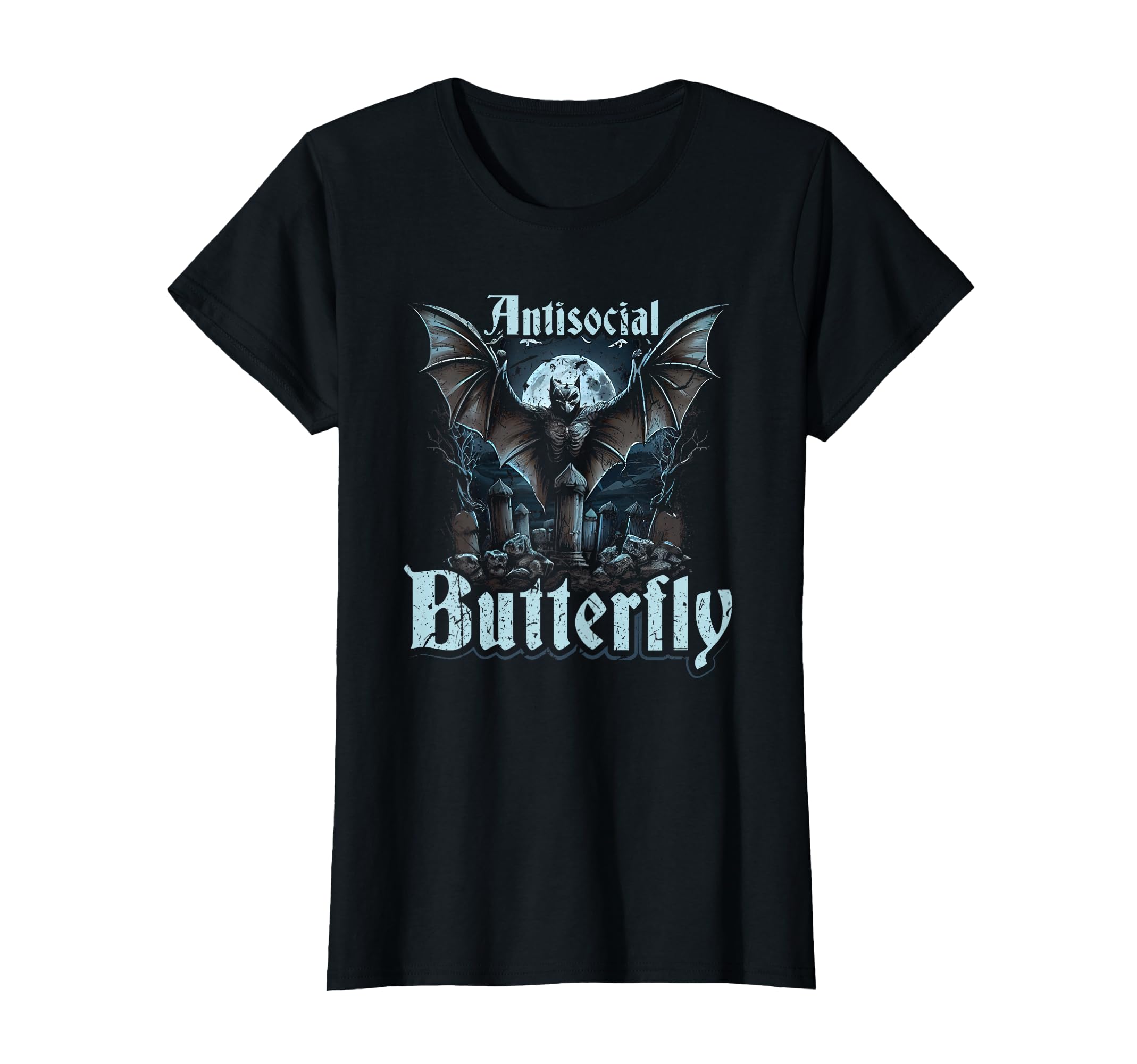 Antisocial Butterfly Gothic Subculture T-Shirt - Unique Graphic for Adults - T-Shirt, Sweatshirt, Hoodie