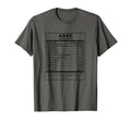Adhd Funny Nutrition Facts T-Shirt - Graphic Print for Adults - T-Shirt, Sweatshirt, Hoodie