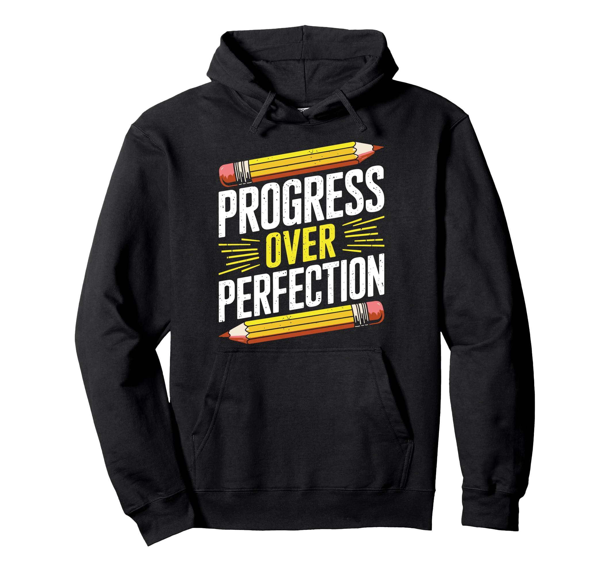 Progress Over Perfection Mental Health Hoodie - Novelty Apparel Men Women - T-Shirt, Sweatshirt, Hoodie