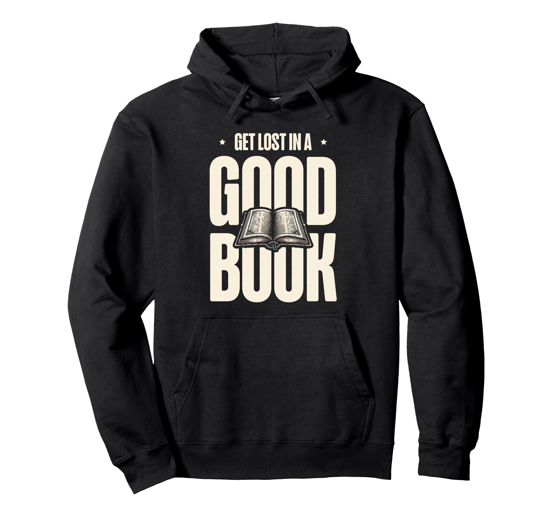 Get Lost Good Book Library Reading Hoodie - Custom Art Print Men Women - T-Shirt, Sweatshirt, Hoodie