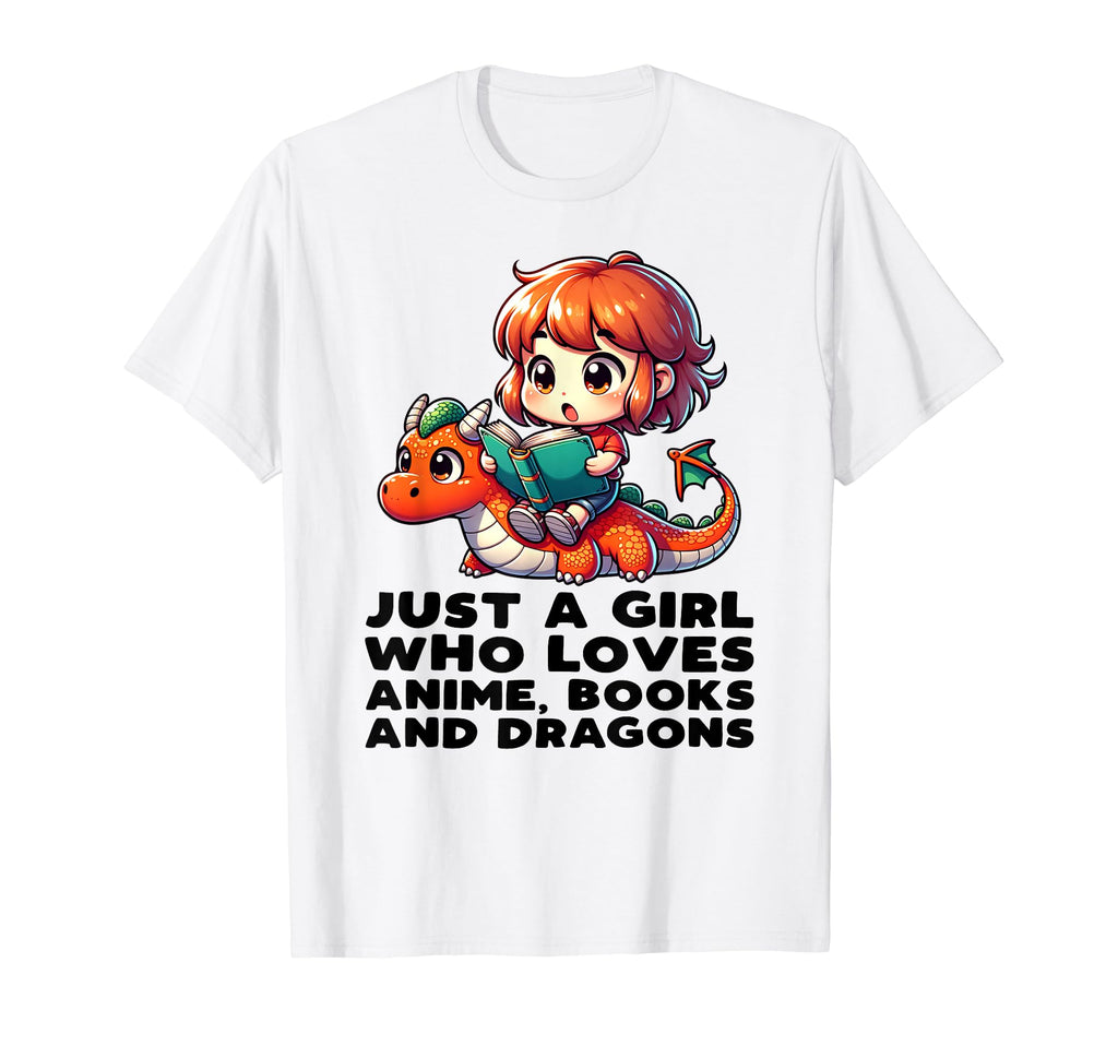 Just Who Loves Anime Dragons And T-Shirt - Novelty Apparel for Adults - T-Shirt, Sweatshirt, Hoodie