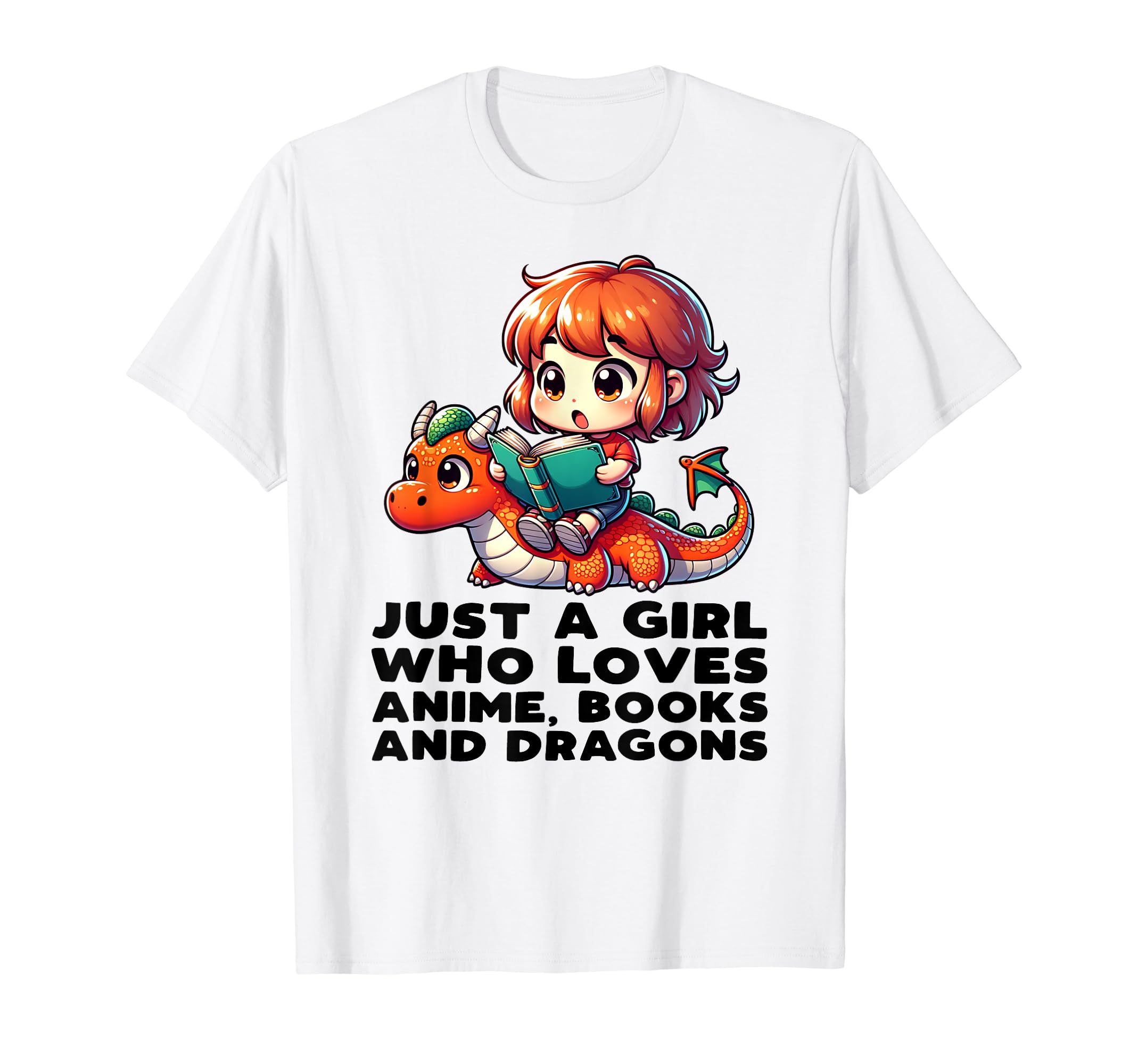 Just Who Loves Anime Dragons And T-Shirt - Novelty Apparel for Adults - T-Shirt, Sweatshirt, Hoodie
