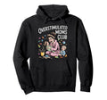 Overstimulated Moms Club Funny Exhausted Hoodie - Streetwear Style Unisex - T-Shirt, Sweatshirt, Hoodie