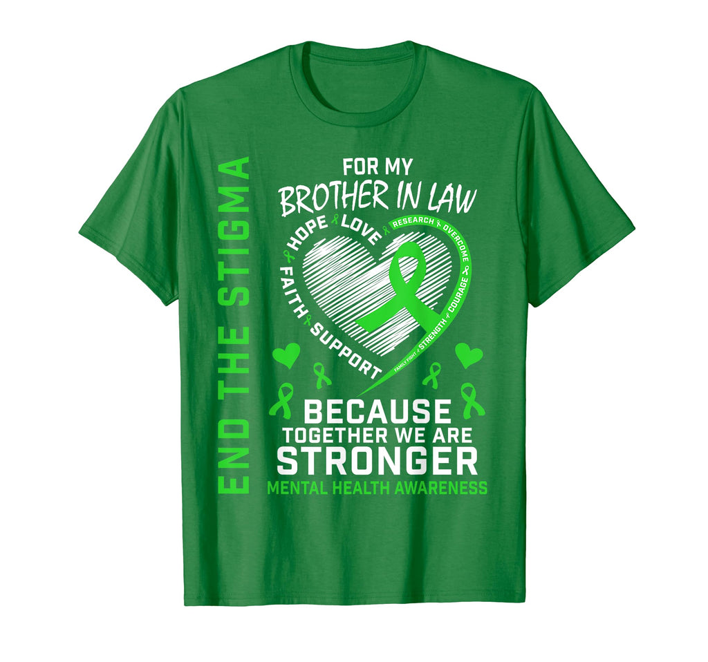End Stigma Mental Health Awareness T-Shirt - Novelty Apparel for Adults - T-Shirt, Sweatshirt, Hoodie