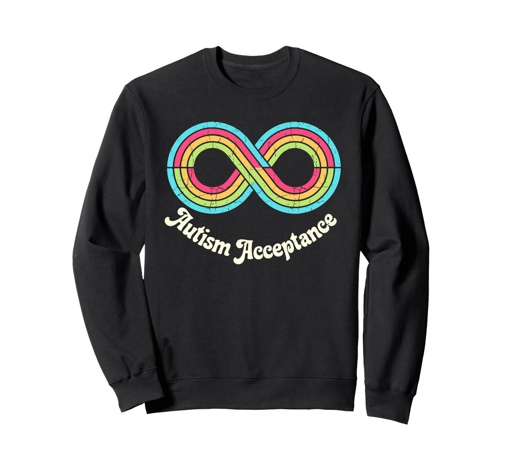 Autism Acceptance Infinity Symbol Sweatshirt - Novelty Apparel Unisex - T-Shirt, Sweatshirt, Hoodie