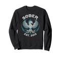 Sober Since 2015 Aa Recovery Est Sweatshirt - Aesthetic Graphic Men Women - T-Shirt, Sweatshirt, Hoodie