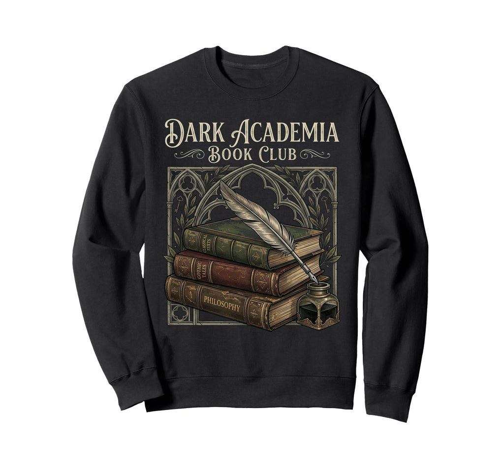Dark Academia Book Club Aesthetic Sweatshirt - Graphic Print for Adults - T-Shirt, Sweatshirt, Hoodie