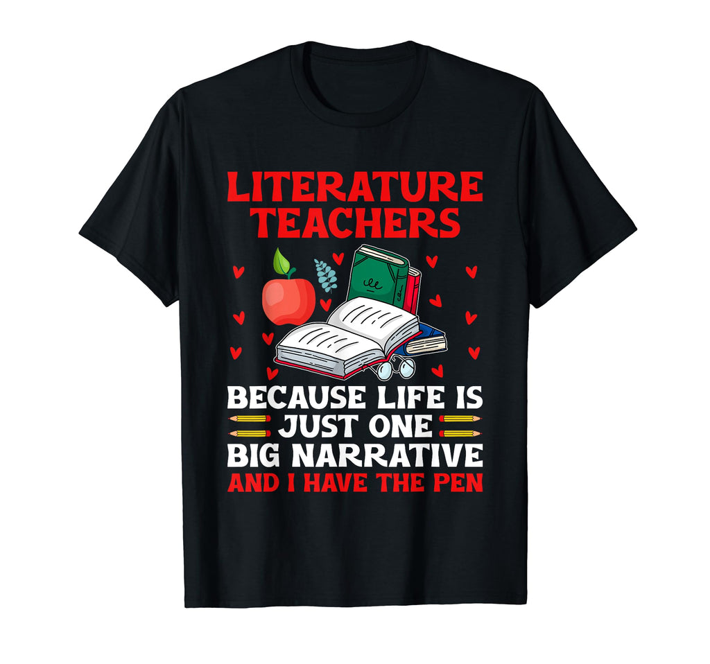 Literature Teacher School Teacher T-Shirt - Unique Graphic for Adults - T-Shirt, Sweatshirt, Hoodie