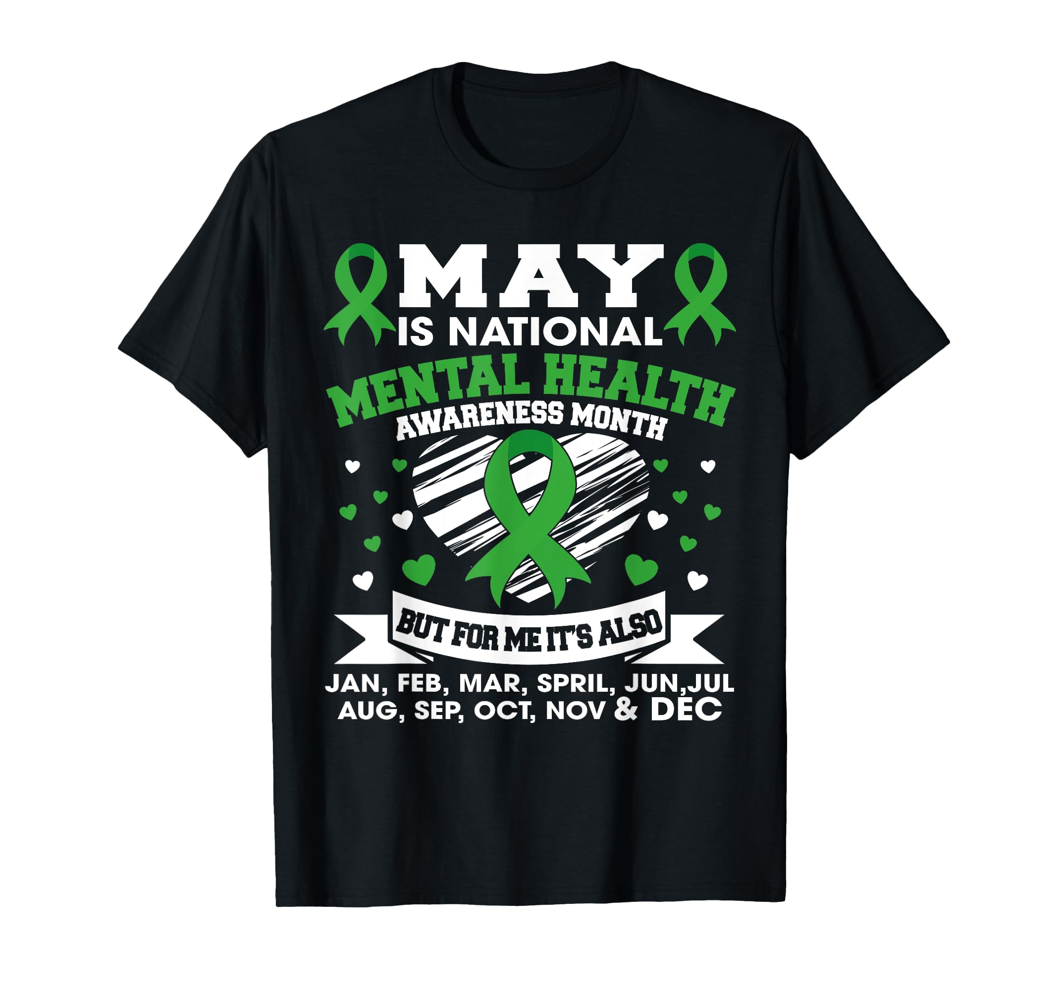 May Is National Mental Health Awareness T-Shirt - Trendy Graphic Men Women - T-Shirt, Sweatshirt, Hoodie