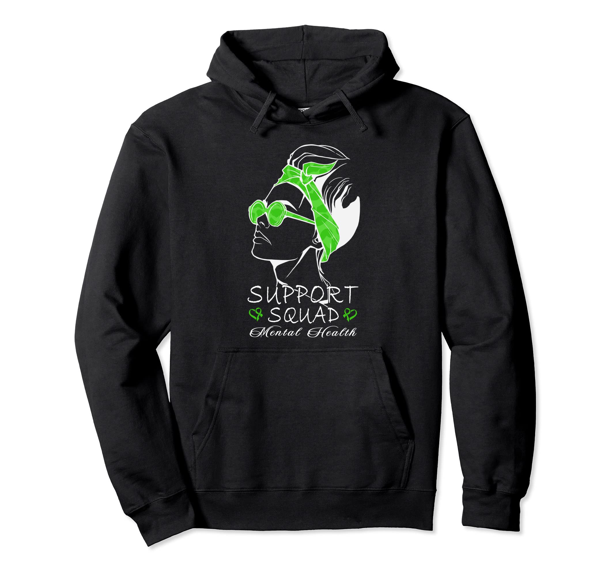 Sunglasses Bandana Green Wear Hoodie - Aesthetic Graphic Men Women - T-Shirt, Sweatshirt, Hoodie