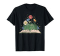 Flower Books Read Wildflowers Lover T-Shirt - Novelty Apparel for Adults - T-Shirt, Sweatshirt, Hoodie