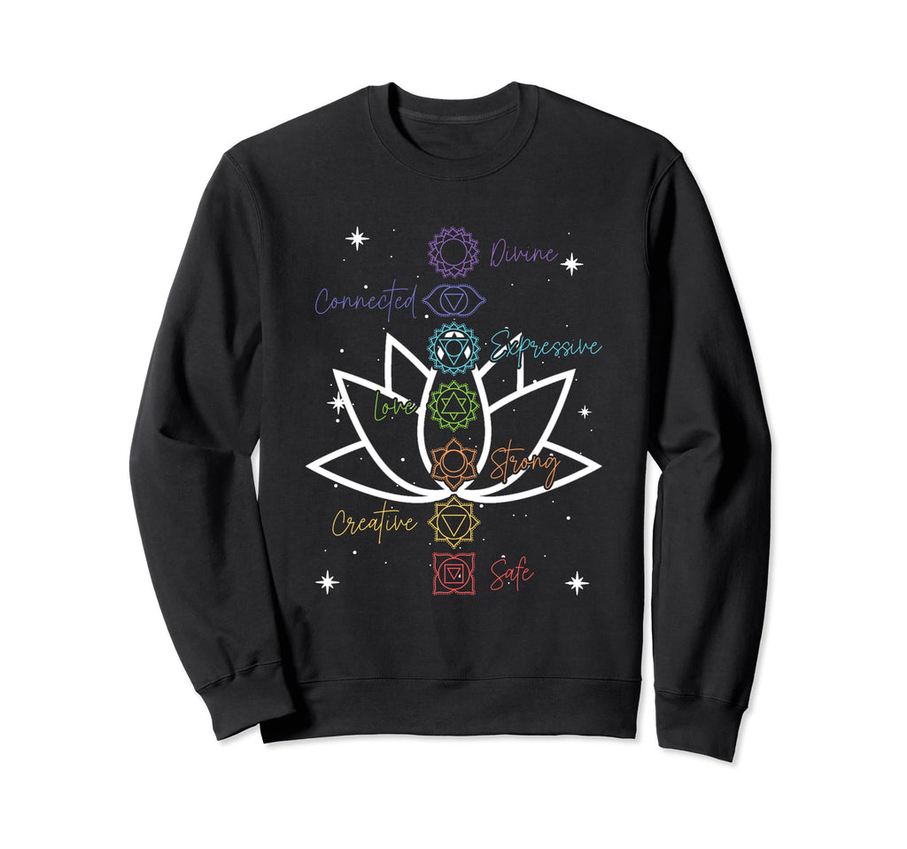 Chakra Chakras Aligned Lotus Mandala Sweatshirt - Graphic Print Unisex - T-Shirt, Sweatshirt, Hoodie