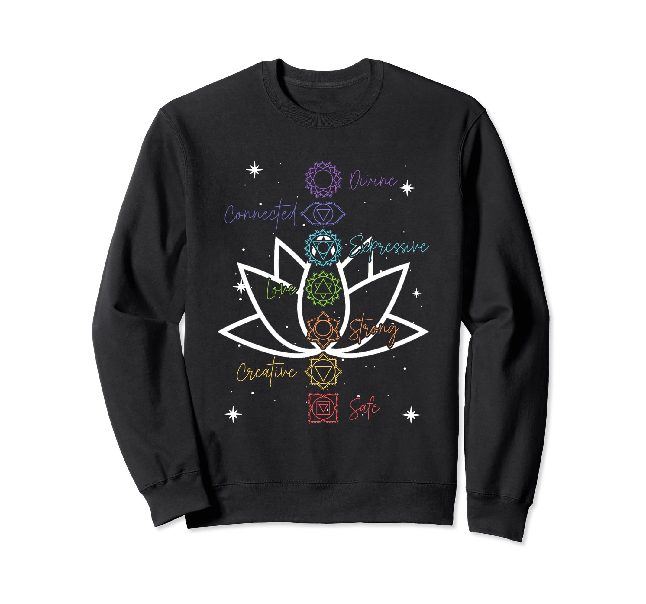Chakra Chakras Aligned Lotus Mandala Sweatshirt - Graphic Print Unisex - T-Shirt, Sweatshirt, Hoodie