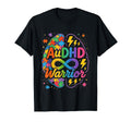 Audhd Warrior Neurodivergent Autism Brain T-Shirt - Graphic Print Unisex - T-Shirt, Sweatshirt, Hoodie
