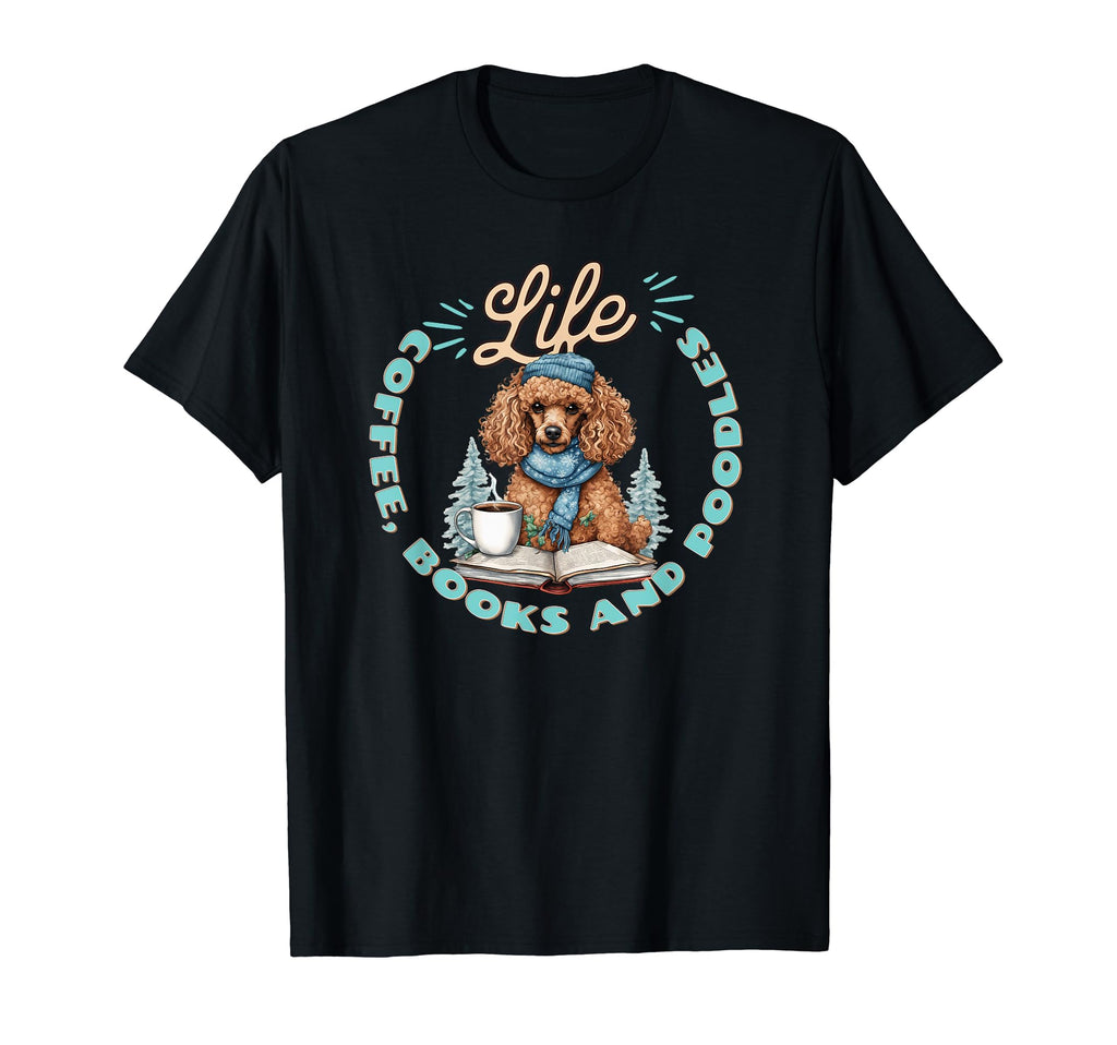 Cozy Winter Life Is Coffee Books And T-Shirt - Custom Art Print Men Women - T-Shirt, Sweatshirt, Hoodie