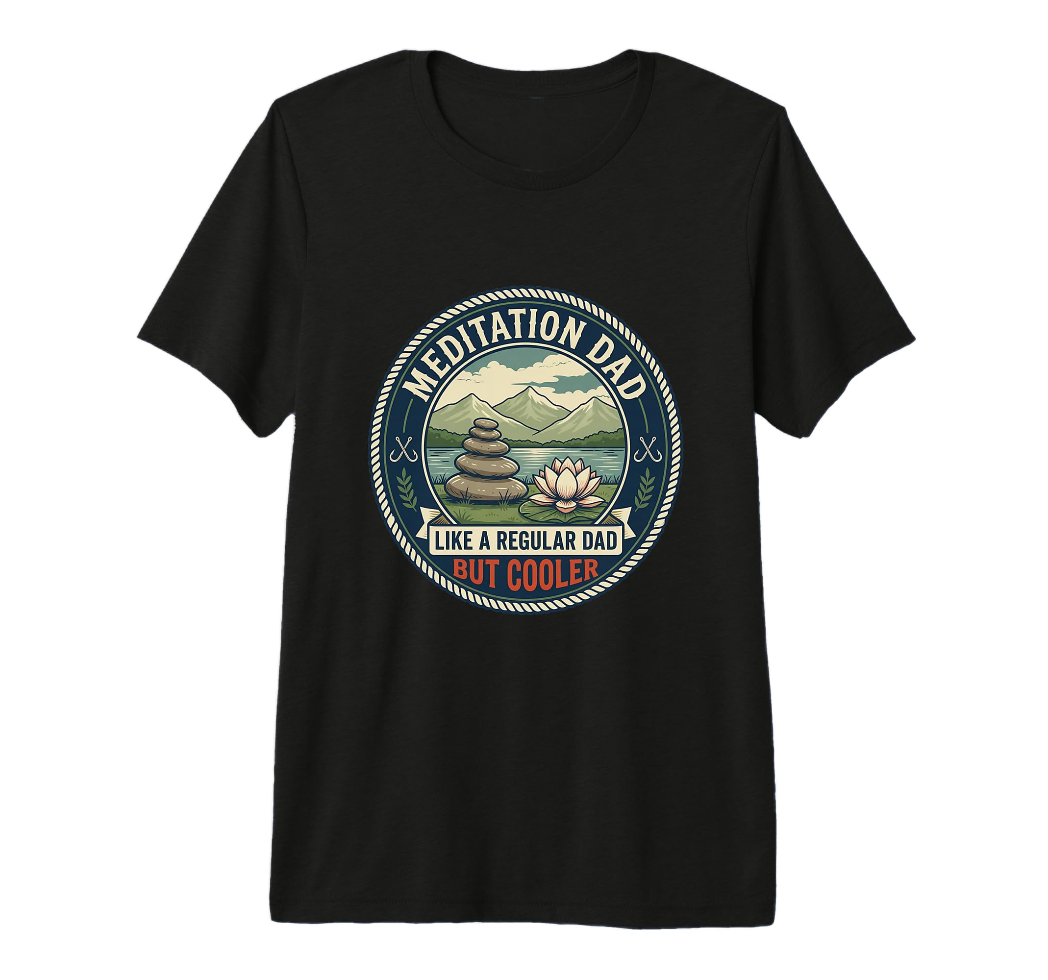 Mens Meditation Dad Mindfulness Yoga T-Shirt - Streetwear Style Unisex - T-Shirt, Sweatshirt, Hoodie