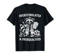 Overstimulated And Overqualified Funny T-Shirt - Trendy Graphic for Adults - T-Shirt, Sweatshirt, Hoodie