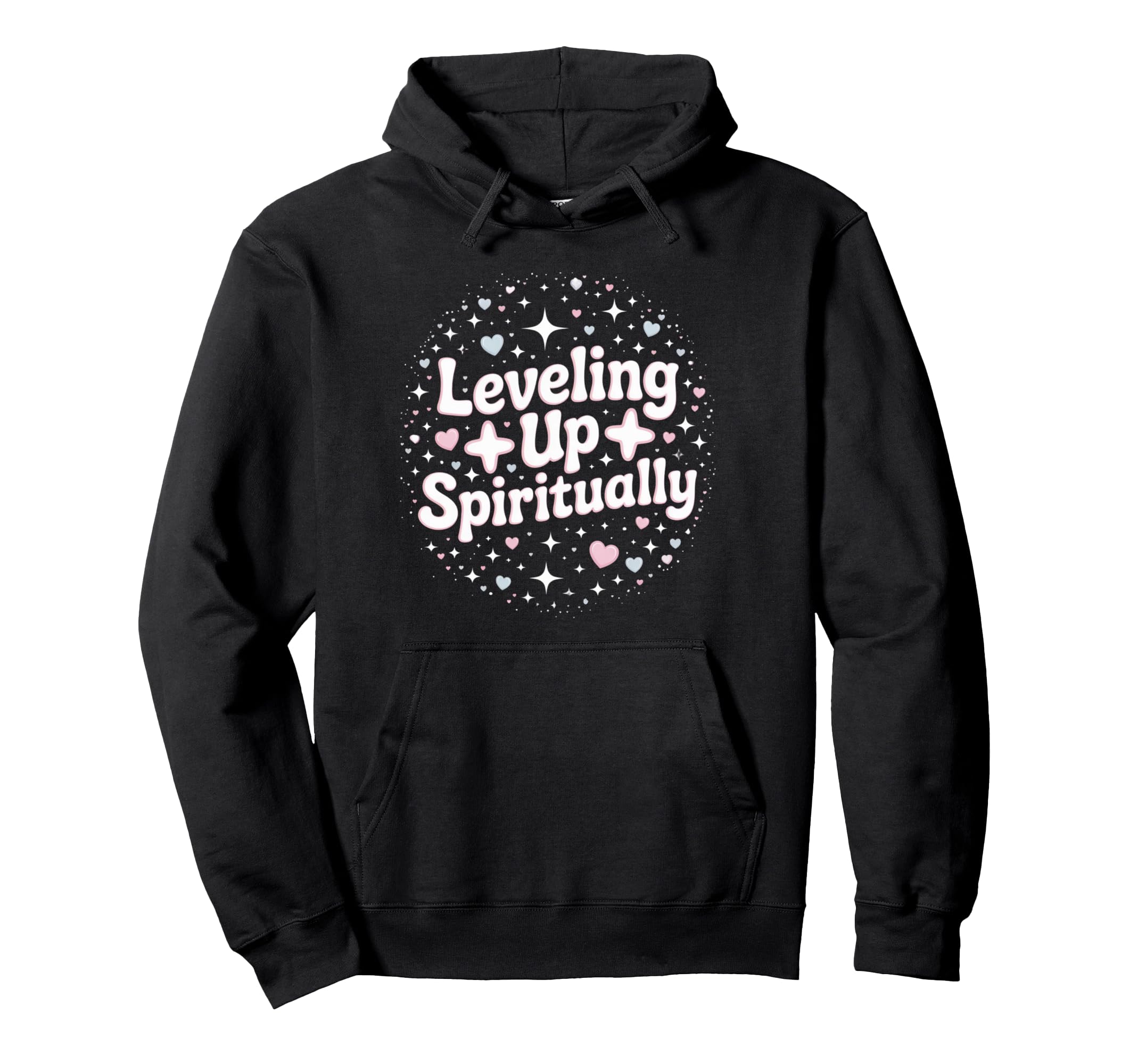 Leveling Up Spiritually Mindfulness Hoodie - Aesthetic Graphic Unisex - T-Shirt, Sweatshirt, Hoodie