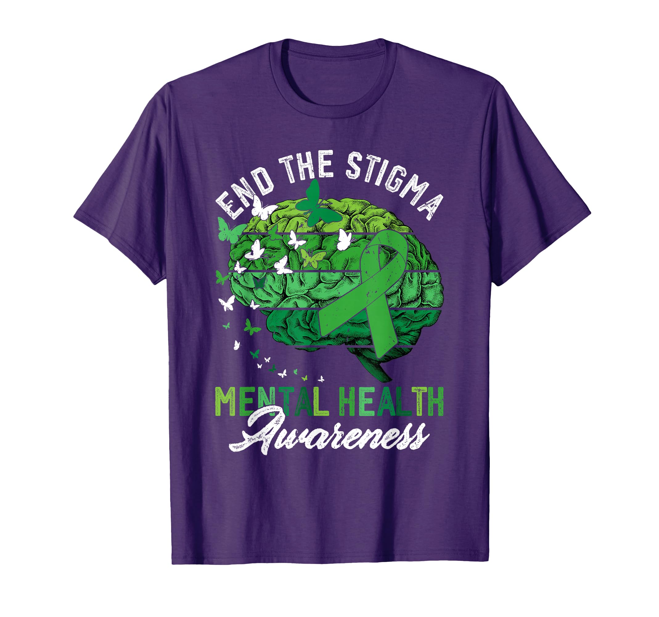 End Stigma Mental Health Awareness T-Shirt - Minimalist Print for Adults - T-Shirt, Sweatshirt, Hoodie
