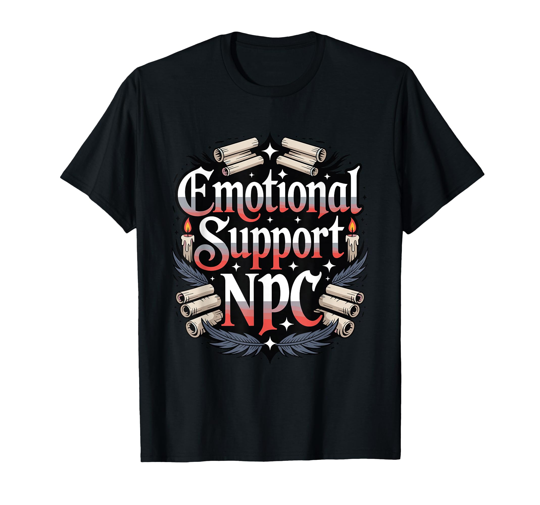 Emotional Support Npc Funny Ttrpg T-Shirt - Aesthetic Graphic for Adults - T-Shirt, Sweatshirt, Hoodie