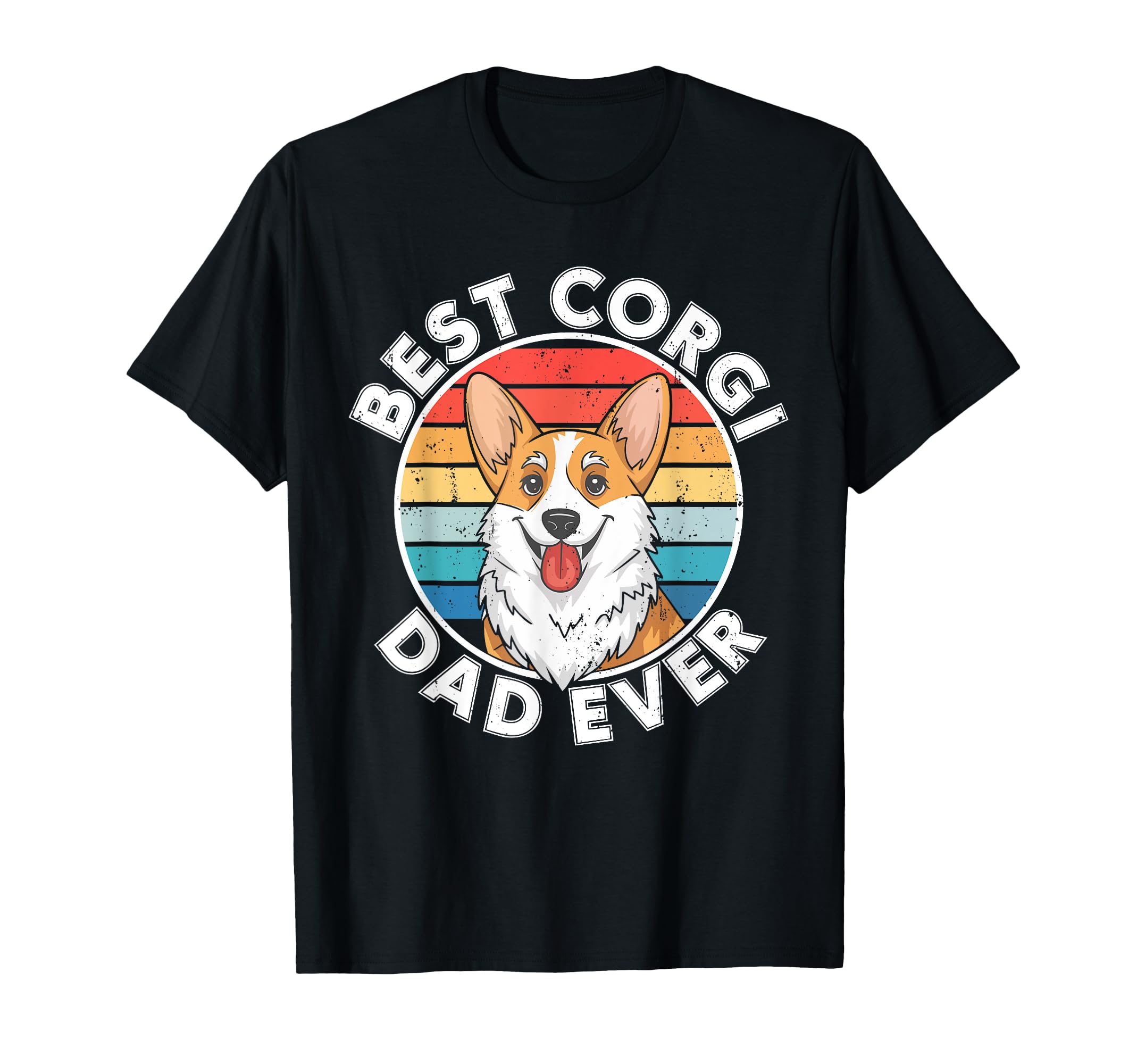 Best Corgi Dad Ever Daddy Dog Lover T-Shirt - Aesthetic Graphic Men Women - T-Shirt, Sweatshirt, Hoodie