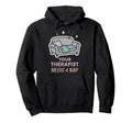 Therapist Burnout Counselor Mental Hoodie - Streetwear Style Men Women - T-Shirt, Sweatshirt, Hoodie