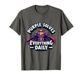 Purple Solves Everything Daily T-Shirt - Streetwear Style Men Women - T-Shirt, Sweatshirt, Hoodie