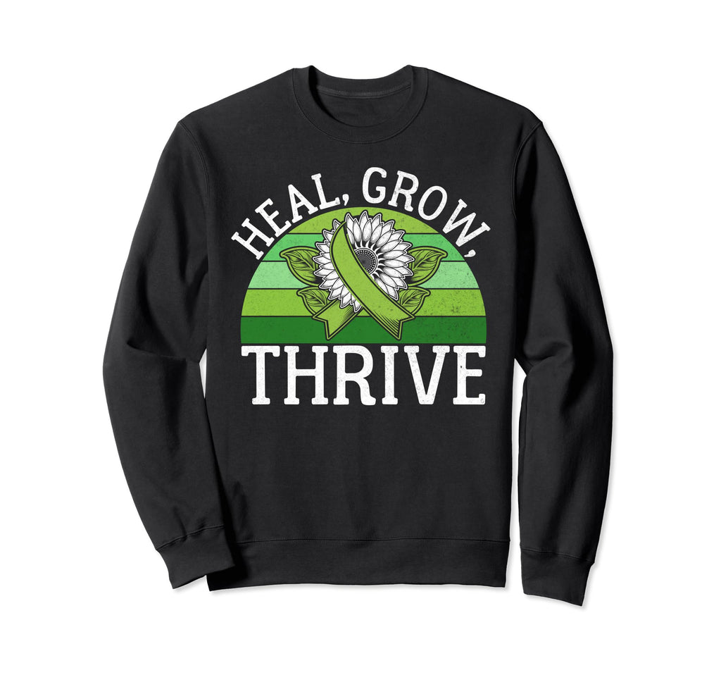 Heal Grow Thrive Mental Health Sweatshirt - Unique Graphic for Adults - T-Shirt, Sweatshirt, Hoodie