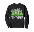 Heal Grow Thrive Mental Health Sweatshirt - Unique Graphic for Adults - T-Shirt, Sweatshirt, Hoodie
