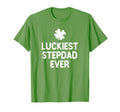 Luckiest Step Dad Ever St Patricks T-Shirt - Custom Art Print for Adults - T-Shirt, Sweatshirt, Hoodie