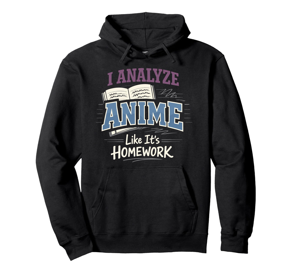 Anime Anxiety Overthinking Weeb Kawaii Hoodie - Minimalist Print Men Women - T-Shirt, Sweatshirt, Hoodie