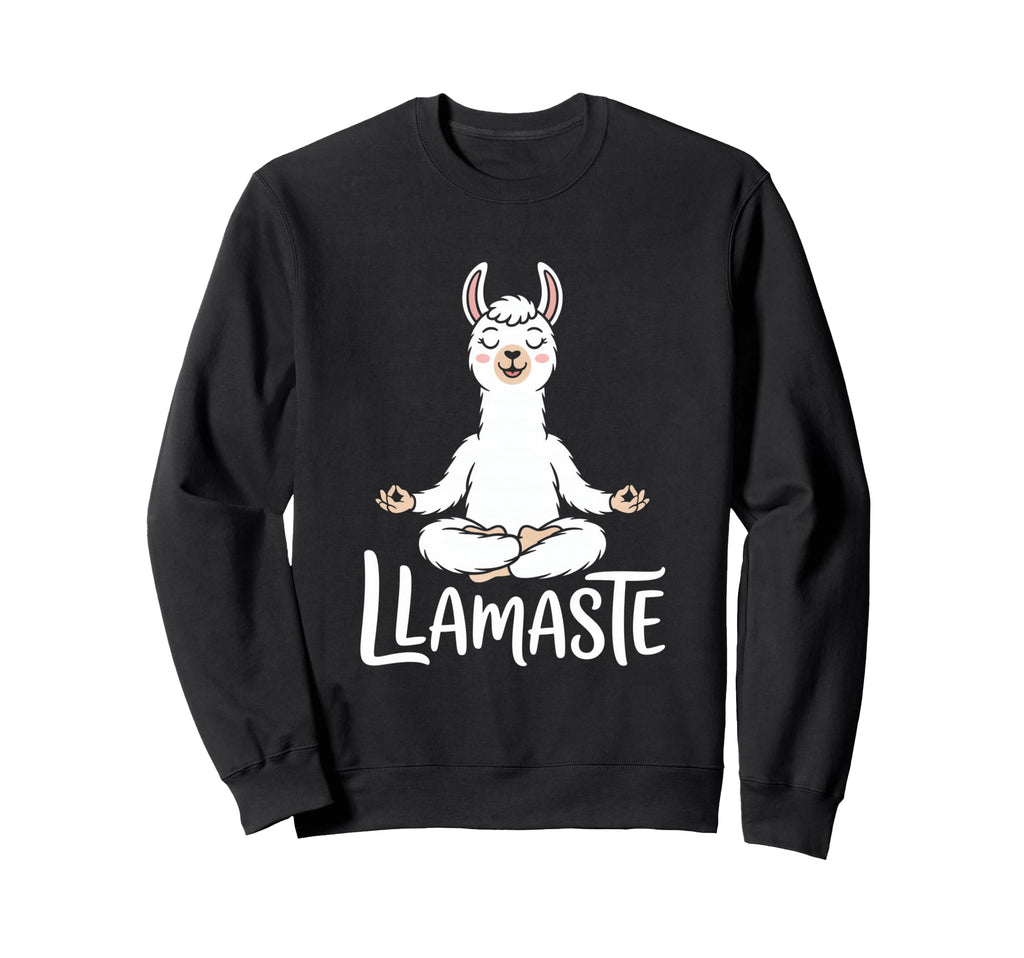Llamaste Funny Llama Yoga Meditation Sweatshirt - Graphic Print for Adults - T-Shirt, Sweatshirt, Hoodie