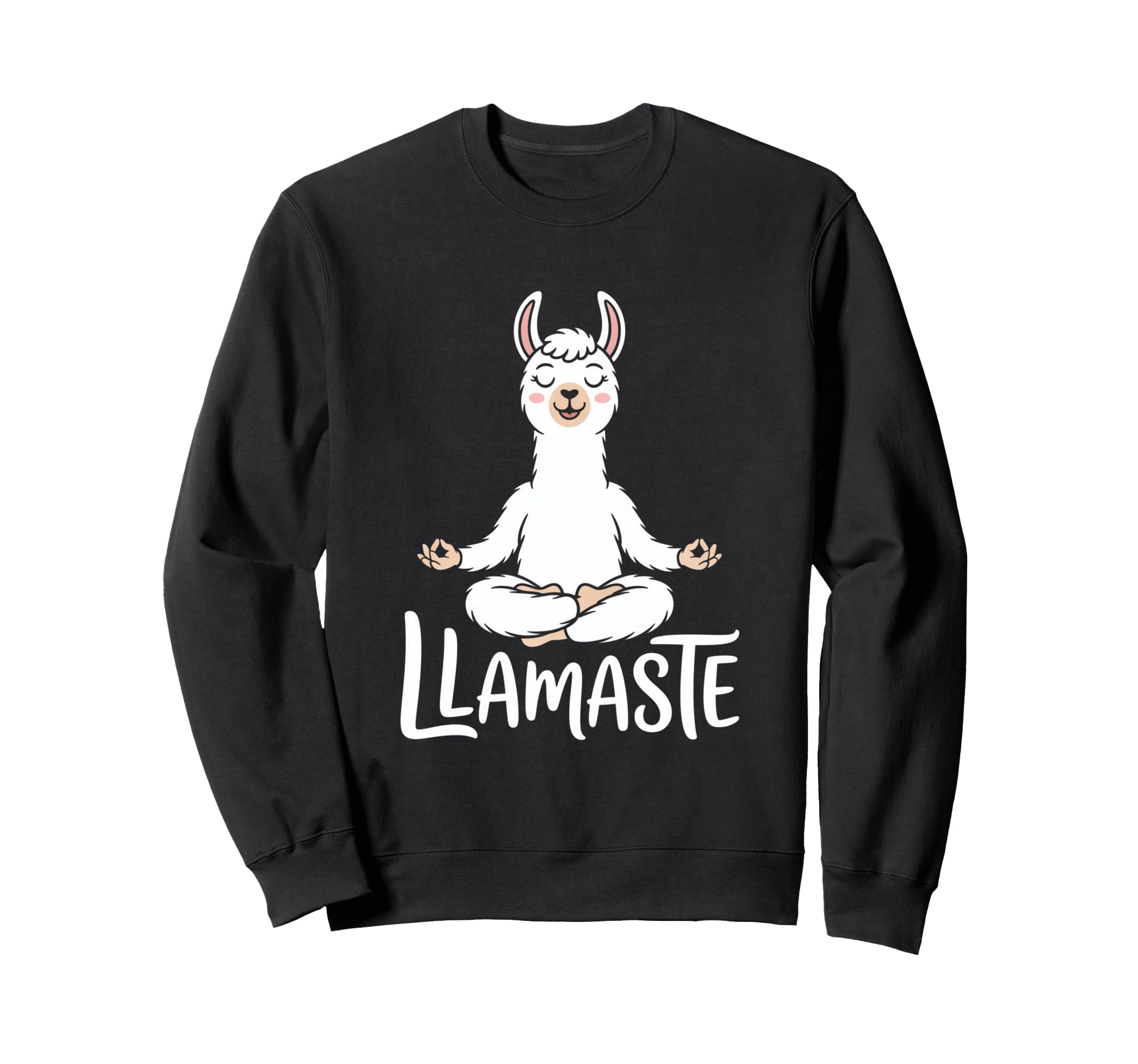 Llamaste Funny Llama Yoga Meditation Sweatshirt - Graphic Print for Adults - T-Shirt, Sweatshirt, Hoodie