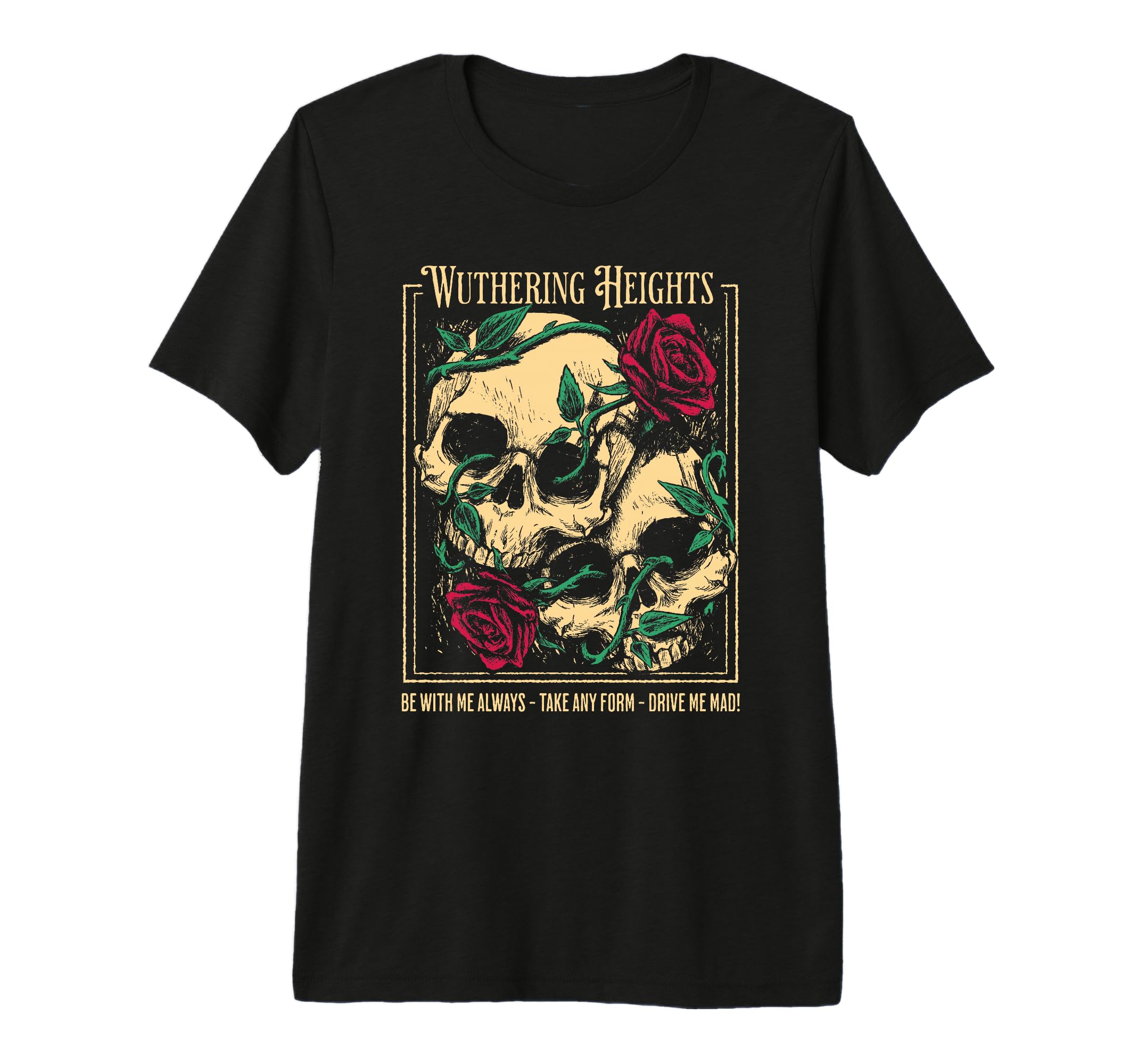 Wuthering Heights Gothic Book Lover T-Shirt - Graphic Print Unisex - T-Shirt, Sweatshirt, Hoodie
