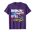 Broken Crayons Still Color Mental T-Shirt - Custom Art Print for Adults - T-Shirt, Sweatshirt, Hoodie