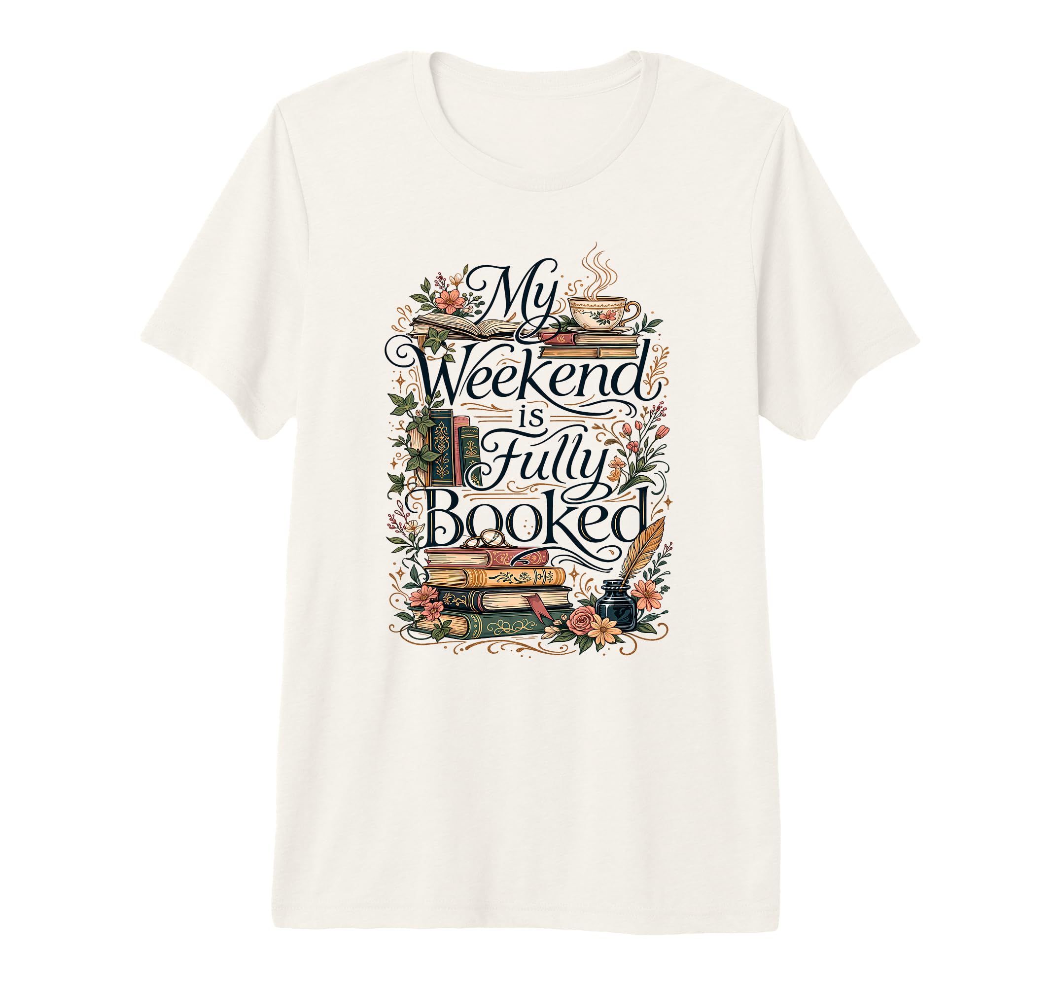 Book Lover Readers Funny Coffee Bookish T-Shirt - Novelty Apparel Unisex - T-Shirt, Sweatshirt, Hoodie