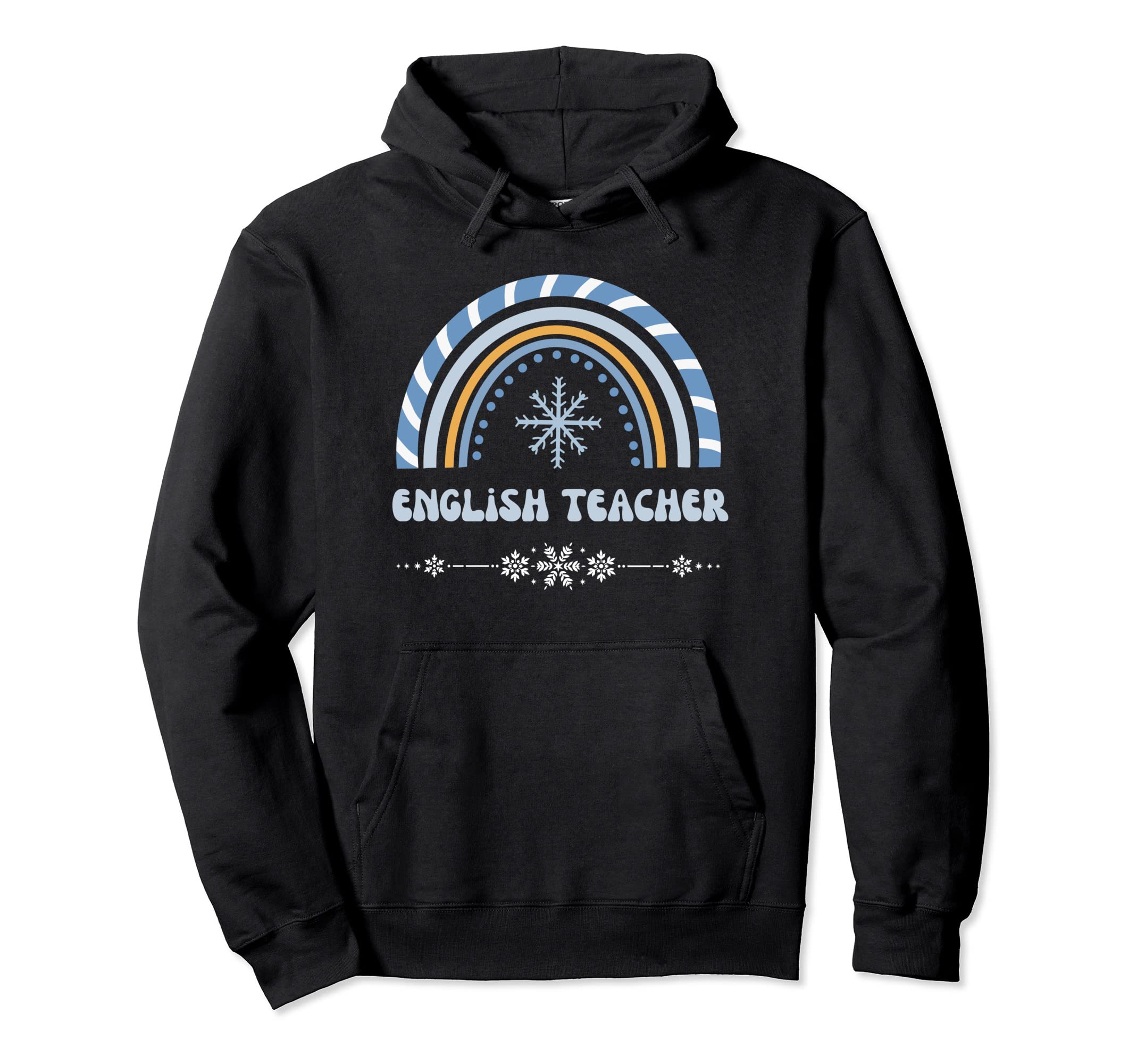 English Teacher Winter Holidays Hoodie - Aesthetic Graphic for Adults - T-Shirt, Sweatshirt, Hoodie
