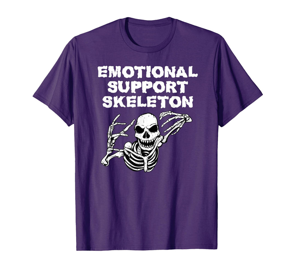 Emotional Support Skeleton Funny T-Shirt - Trendy Graphic for Adults - T-Shirt, Sweatshirt, Hoodie